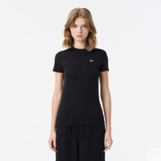 Женская хлопковая футболка Lacoste Relaxed Fit