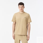 Мужская хлопковая футболка Lacoste с коротким рукавом фото 1