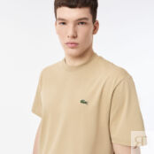 Мужская хлопковая футболка Lacoste с коротким рукавом фото 3