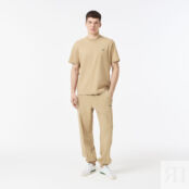 Мужская хлопковая футболка Lacoste с коротким рукавом фото 4