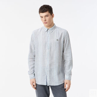 Мужская рубашка Lacoste  из льна
