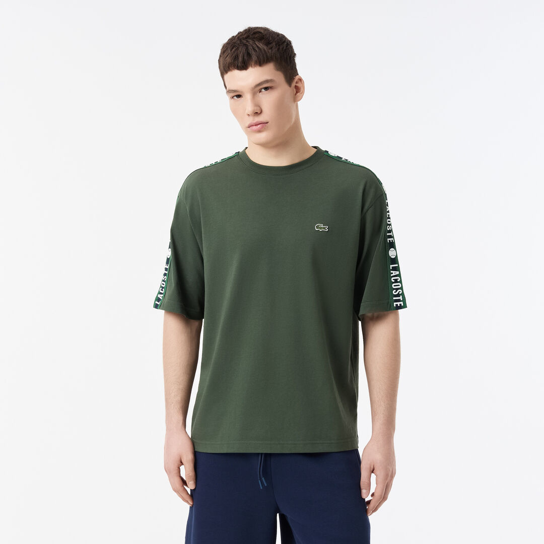 Мужская футболка Lacoste  из хлопка фото 1