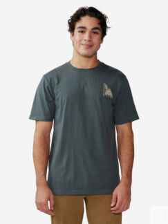Футболка мужская Mountain Hardwear Jagged Peak Short Sleeve, Серый