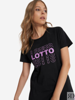 Футболка женская Lotto Logo 2, Черный