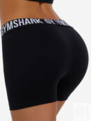 Шорты женские Gymshark Fit, Черный GLSH006G33-BK-WH фото 4