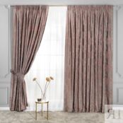 Комплект штор с подхватами Togas Бриали розовый 260x275 см