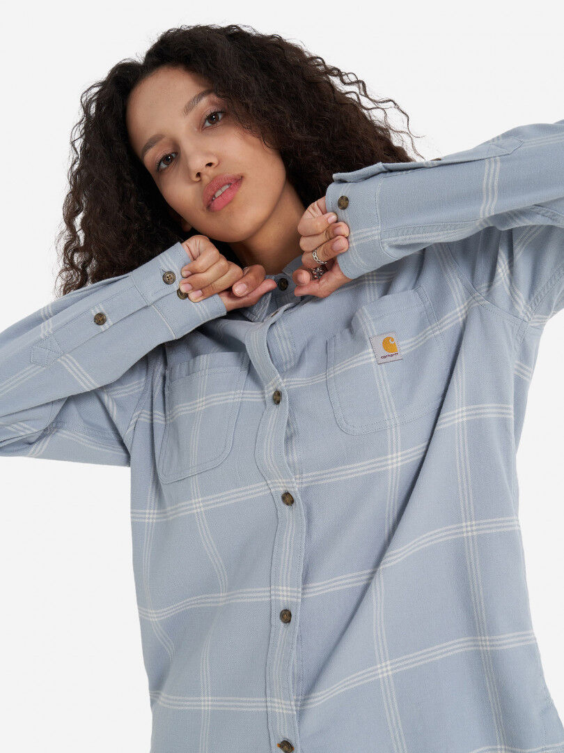 Рубашка женская Carhartt Midweight Flannel, Голубой 105989C2H-HD4 фото 1