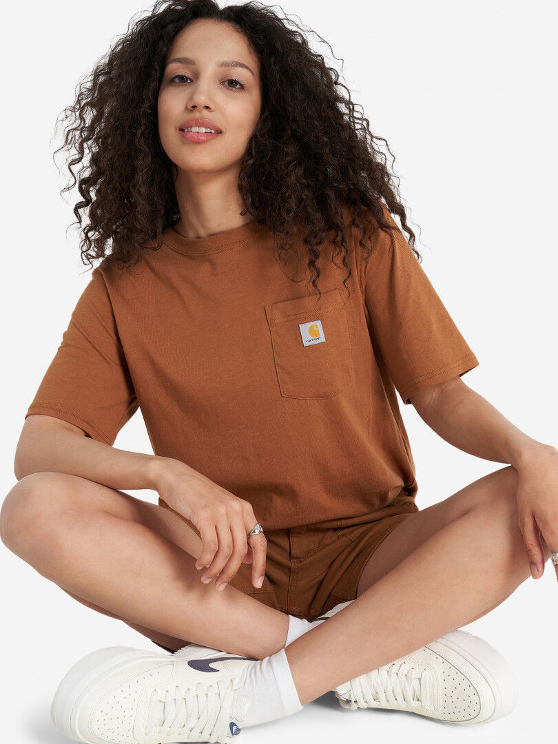 Футболка женская Carhartt, Коричневый 106122C2H-BRN фото 1