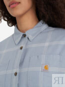 Рубашка женская Carhartt Midweight Flannel, Голубой 105989C2H-HD4 фото 5