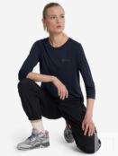 Лонгслив женский Jack Wolfskin Crosstrail, Синий 1809541J01-1010 фото 4