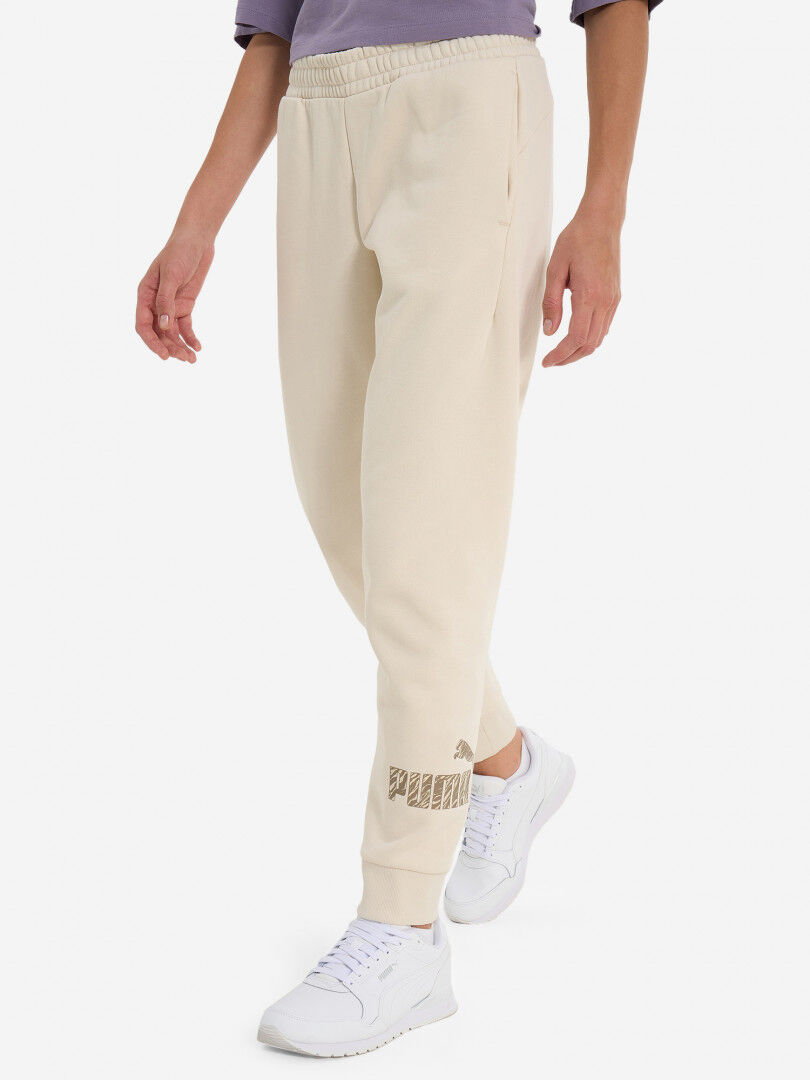 Брюки женские PUMA Ess+, Бежевый 681496P0P-87 фото 1