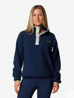 Джемпер флисовый женский Columbia Helvetia II Cropped Half Snap Fleece, Син