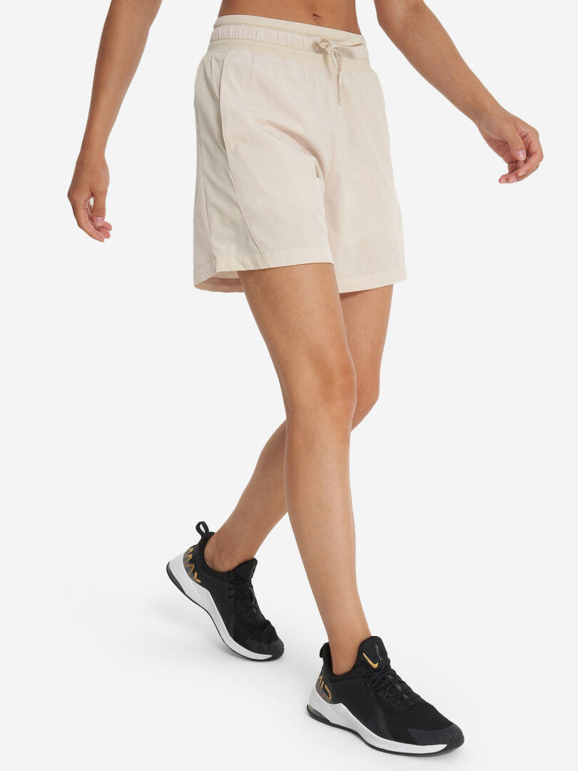 Шорты женские Li-Ning, Бежевый AKSU024-4FL1O-. фото 1