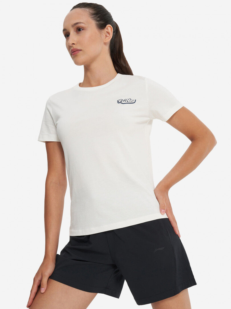 Футболка женская Li-Ning, Бежевый AHSU530-1FL1O-. фото 1