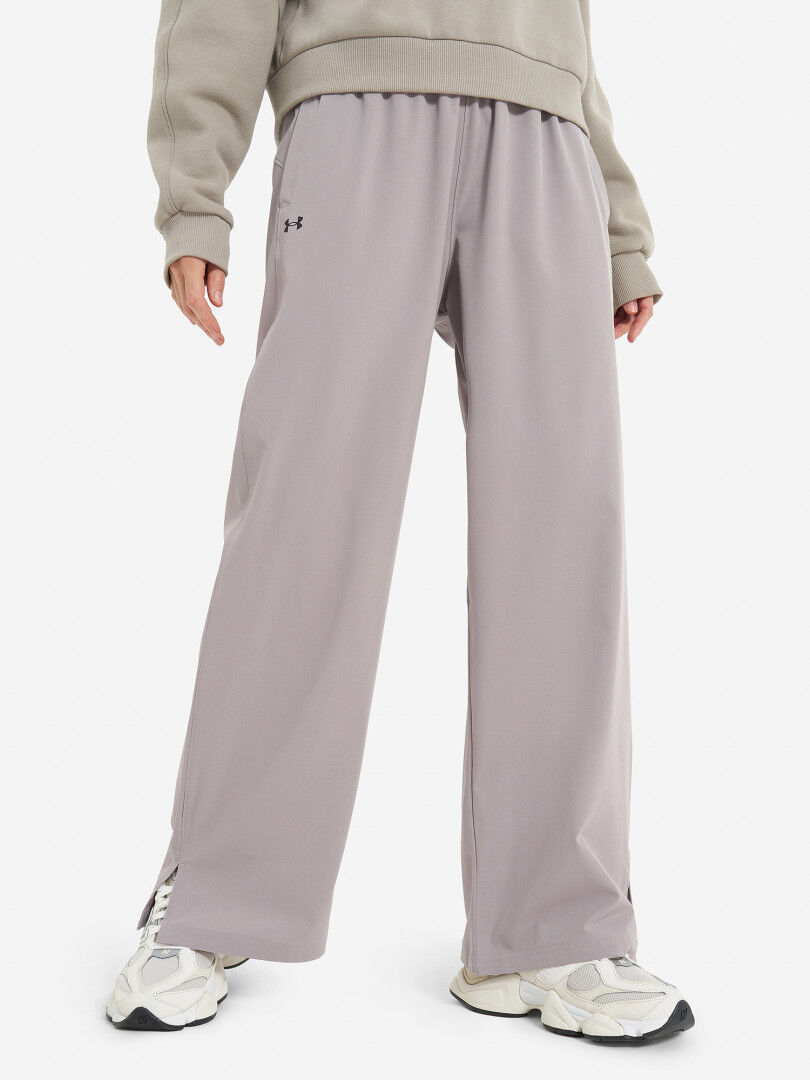 Брюки женские Under Armour Rival Wide Leg, Серый 1386453U0F-015 фото 1