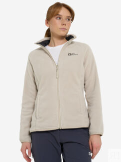 Джемпер флисовый женский Jack Wolfskin Moonrise, Бежевый