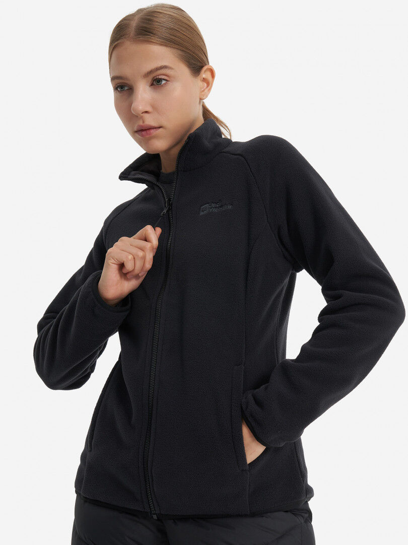Джемпер флисовый женский Jack Wolfskin Moonrise, Черный 1703883J01-6000 фото 1