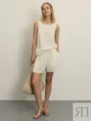 Шорты свободного кроя из фактурной ткани Zarina ZR2505012115-61 фото 1