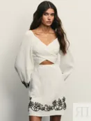 Платье из вискозы с вышивкой Zarina ZR2505022921-2 фото 1