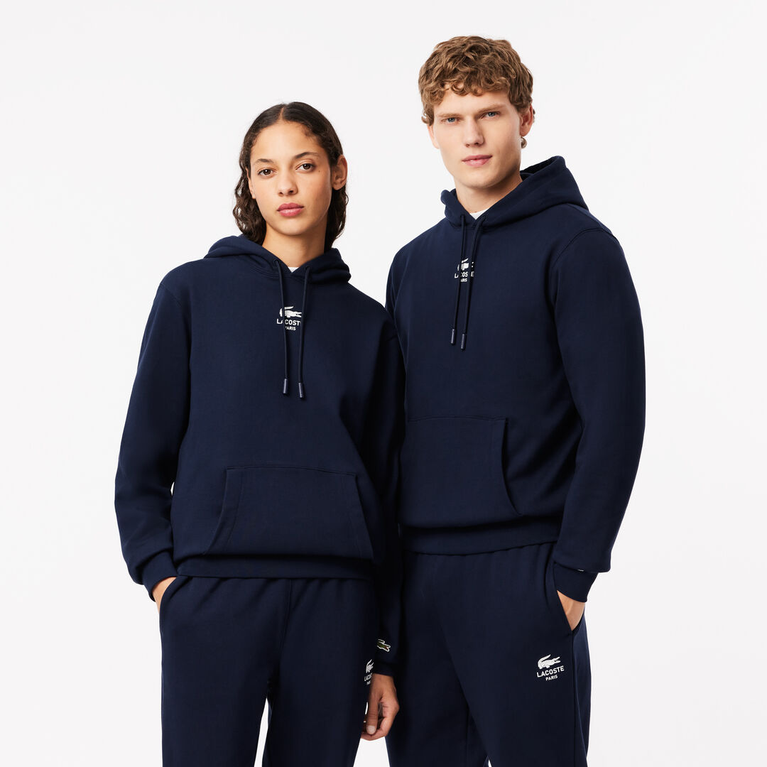Мужская хлопковая толстовка Lacoste с капюшоном фото 1