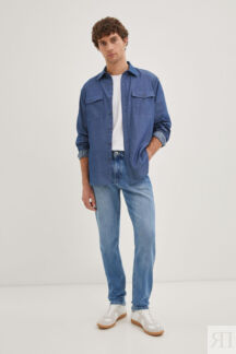 Джинсы slim fit мужские