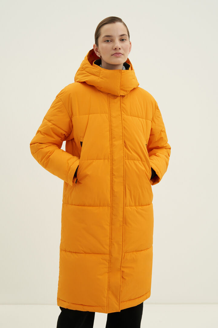 Стеганое утепленное пальто oversize силуэта FWC11046 фото 1