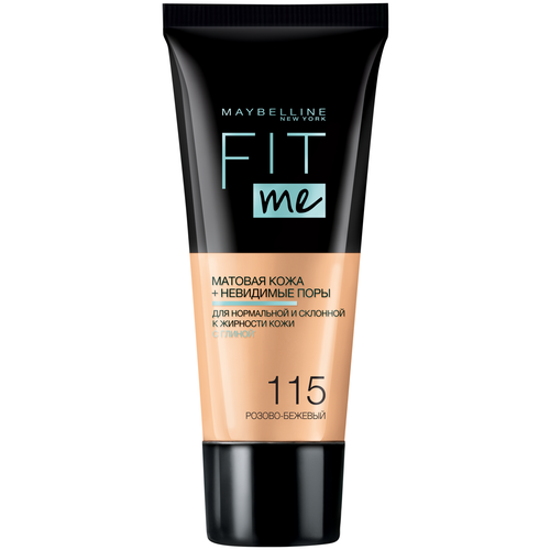 Maybelline New York Тональный крем Fit Me, 30 мл/40 г, оттенок: 115 Розово-