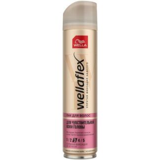 Wella Лак для волос Wellaflex Для чувствительной кожи головы, сильная фикса