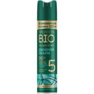 Прелесть Professional Лак для волос Bio Двойной объём морские минералы, экс