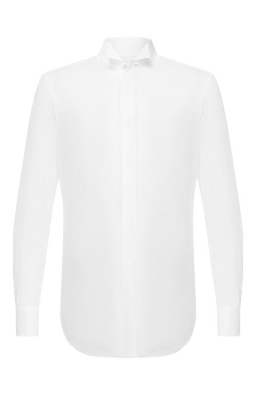 Хлопковая сорочка Kiton UCIH0660201/P5 фото 1