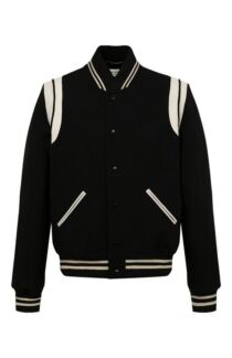 Шерстяной бомбер Saint Laurent