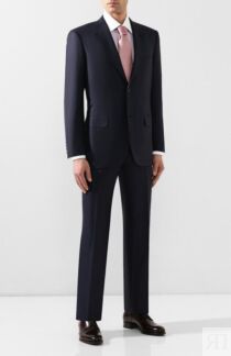 Костюм из смеси шерсти и шелка Brioni
