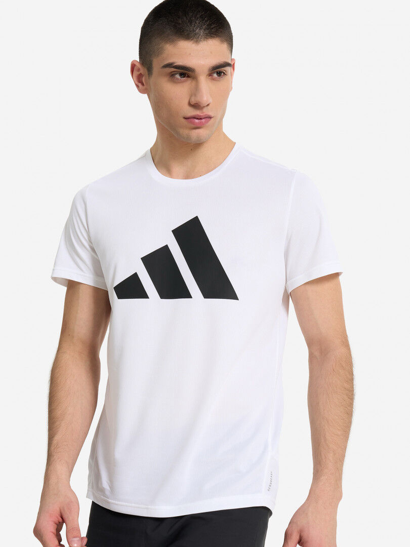 Футболка мужская adidas Run It, Белый IN0075A01-. фото 1