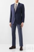 Брюки из смеси шерсти и льна Brioni RPL60T/P9AB9/TIGULLI0 фото 2