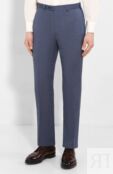 Брюки из смеси шерсти и льна Brioni RPL60T/P9AB9/TIGULLI0 фото 3