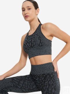 Спортивный топ бра Demix HighFlow Seamless Longline, Черный