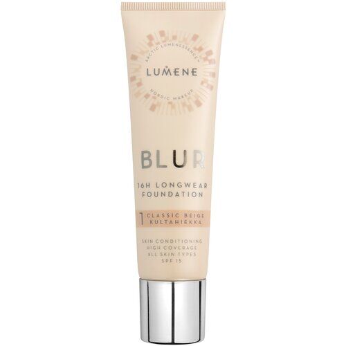 Lumene Тональный крем Blur, SPF 15, 30 мл/40 г, оттенок: 1 classic beige, 1