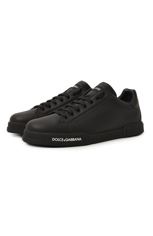 Кожаные кеды Portofino Dolce & Gabbana CS1774/AA335 фото 1