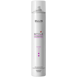 OLLIN Professional Лак для волос Style Hairspray, средняя фиксация, 450 г,