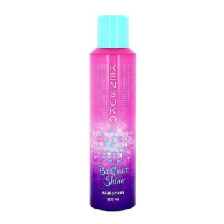 Kensuko Лак для волос Brilliant shine, средняя фиксация, 186 г, 200 мл Kens