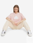 Футболка женская adidas, Бежевый IX6830A01-. фото 4