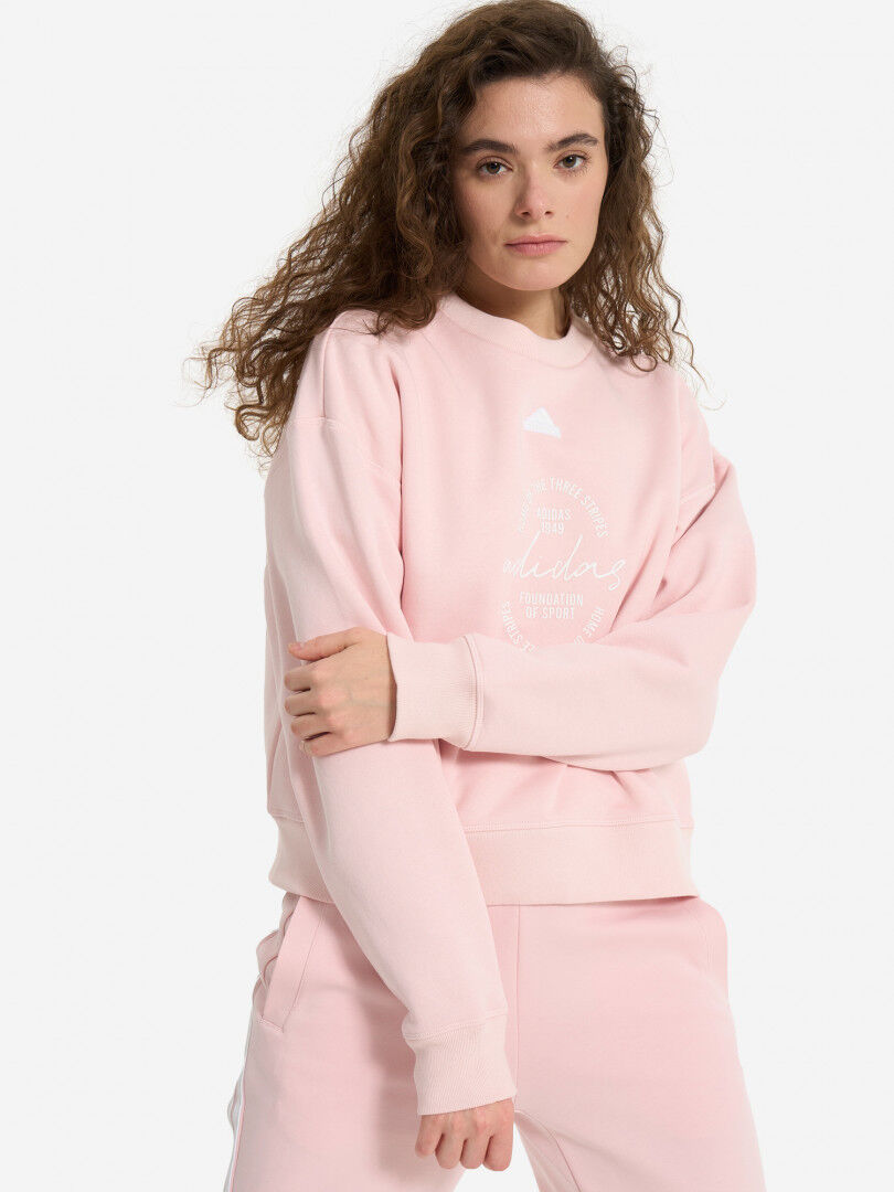 Свитшот женский adidas, Бежевый IY1455A01-. фото 1