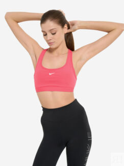 Спортивный топ бра Nike Swoosh, Розовый