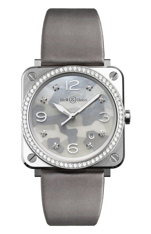 Часы Grey Camouflage Diamonds Bell and Ross BRS-CAMO-ST-LGD фото 1