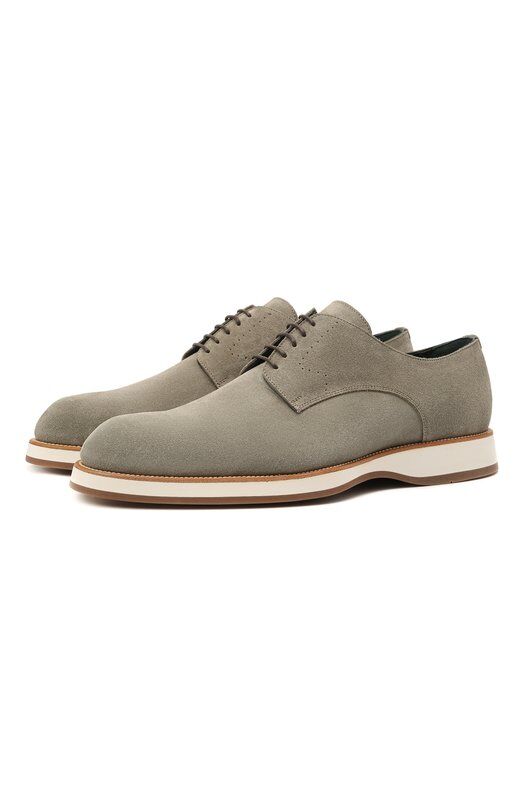 Замшевые дерби Brioni QEH60L/09708 фото 1