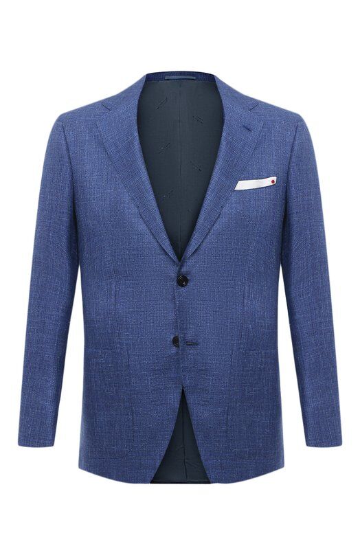Пиджак из кашемира и шелка Kiton UG81K06T46 фото 1