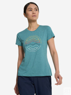 Футболка женская Columbia Sloan Ridge Graphic Ss Tee, Голубой