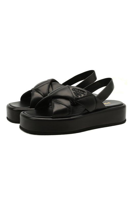 Кожаные сандалии Fussbett Prada 1XZ749-038-F0002-035 фото 1