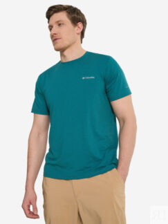 Футболка мужская Columbia Tech Trail Crew Neck Ii, Голубой