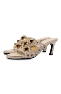 Кожаные мюли Roman Stud Valentino